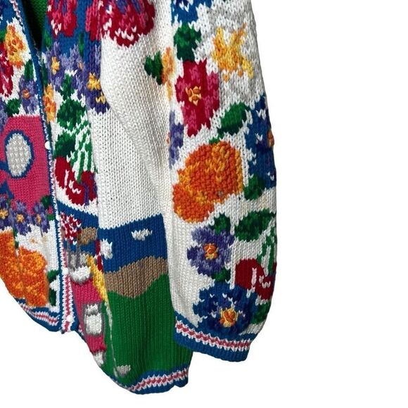 Vintage 90s Eagle’s Eye Cardigan Knitted Sweater - Picture 3 of 8